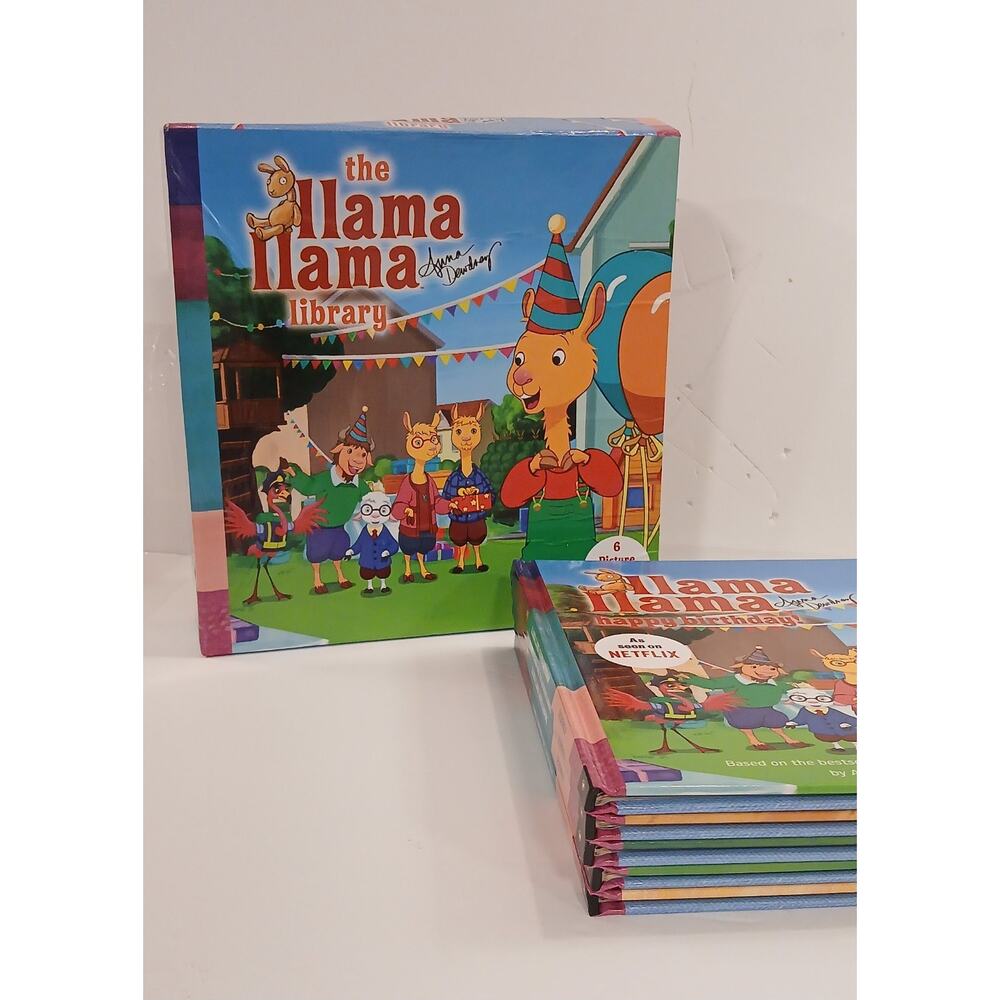 LLAMA LLAMA Library By Johanna Hurwitz 5 Hardback Books In Box Pajamas